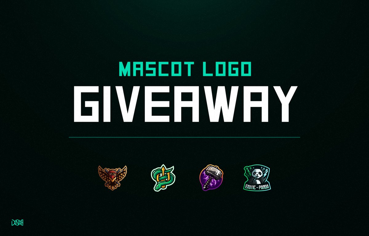 🔥 CUSTOM MASCOT LOGO GIVEAWAY 🔥
to enter you just have to:
- follow me
- retweet this tweet
Good luck everyone!🙌