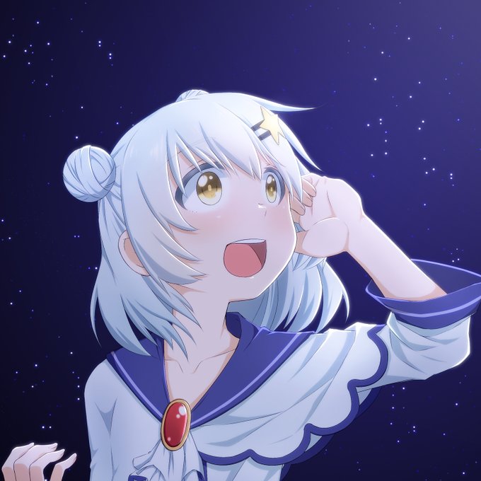 「night sky white hair」 illustration images(Latest)｜17pages