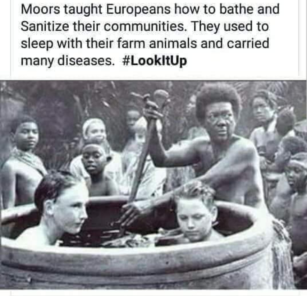 Fake History Hunter on Twitter: "@stumbue @ElidKNaz @Maleepile @BEMZlegacy @alfred_cabonena Europeans have been bathing and using soap since before the Roman empire, centuries before the Moors came to Europe. One of the