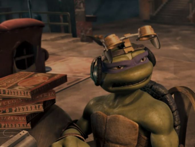 ANOTHER THING Ill give credit to that OTHER TMNT Series JUST DO NOT DO! It makes SENSE how they are able to afford PIZZA for DINNER Everynight. In the Cartoons & other films they Dont have Jobs but eat Boxes of Pizza, at least this explains where they get their Money  #TMNTRewatch
