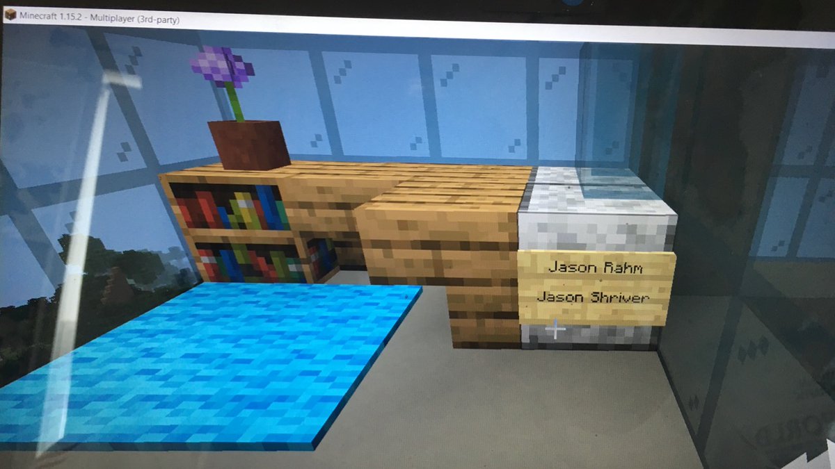 jasonrahm's tweet image. my daughter just found me in the minecraft @F5Networks  tower...sweet! #CodeConnects