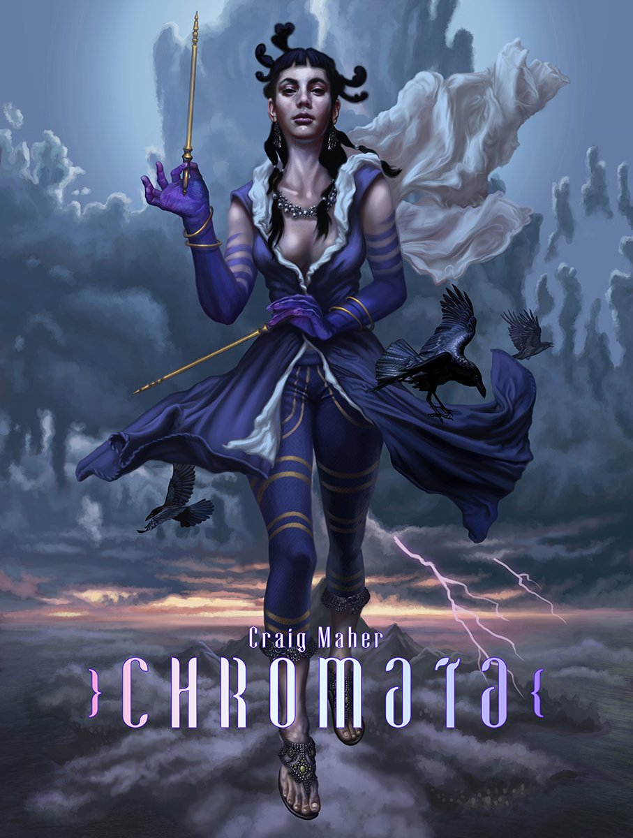 CraigMaherArt's tweet photo. Indigo Mystic was my first piece for Chromata. Is blue your favorite color?
.
#craigmaher #chromata #fantasy #fantasyart #digitalart #digitalillustration #illustration #icon #surreal #visionary #visionaryart #magicwand #magicalflight https://t.co/8KwGbmbAg1