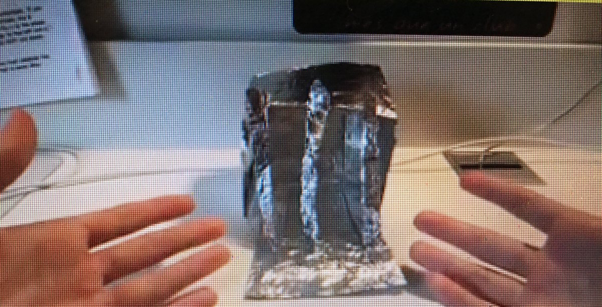 CaroleGeneix's tweet photo. Play on Zoom: it is possible! #IBDP class at @WISRedDevils where @ALeflot asked students to represent their #confinement with foil, then link it to Ibsen's Doll's House. A fun, engaging, deep, brilliant way to use #making to understand! @JimReesePZ @qikenwing @sheya @EdwardPClapp https://t.co/Q74sUgbOt7