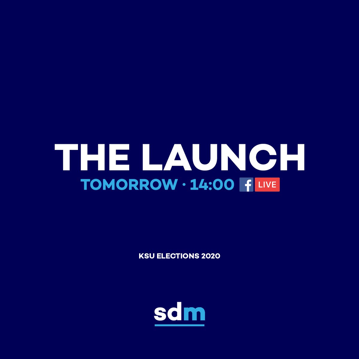 Join us tomorrow on Facebook Live as we launch our set of candidates for the 20/21' <a href="/KSUMalta/">KSU - Kunsill Studenti Universitarji</a> Elections!

Ingħaqdu magħna għada għal-Launch tal-Kandidati tal-SDM għall-elezzjonijiet tal-<a href="/KSUMalta/">KSU - Kunsill Studenti Universitarji</a> għall-perjodu 20/21'

<a href="/edsnet/">European Democrat Students</a> 

#malta #students #representation #ksu