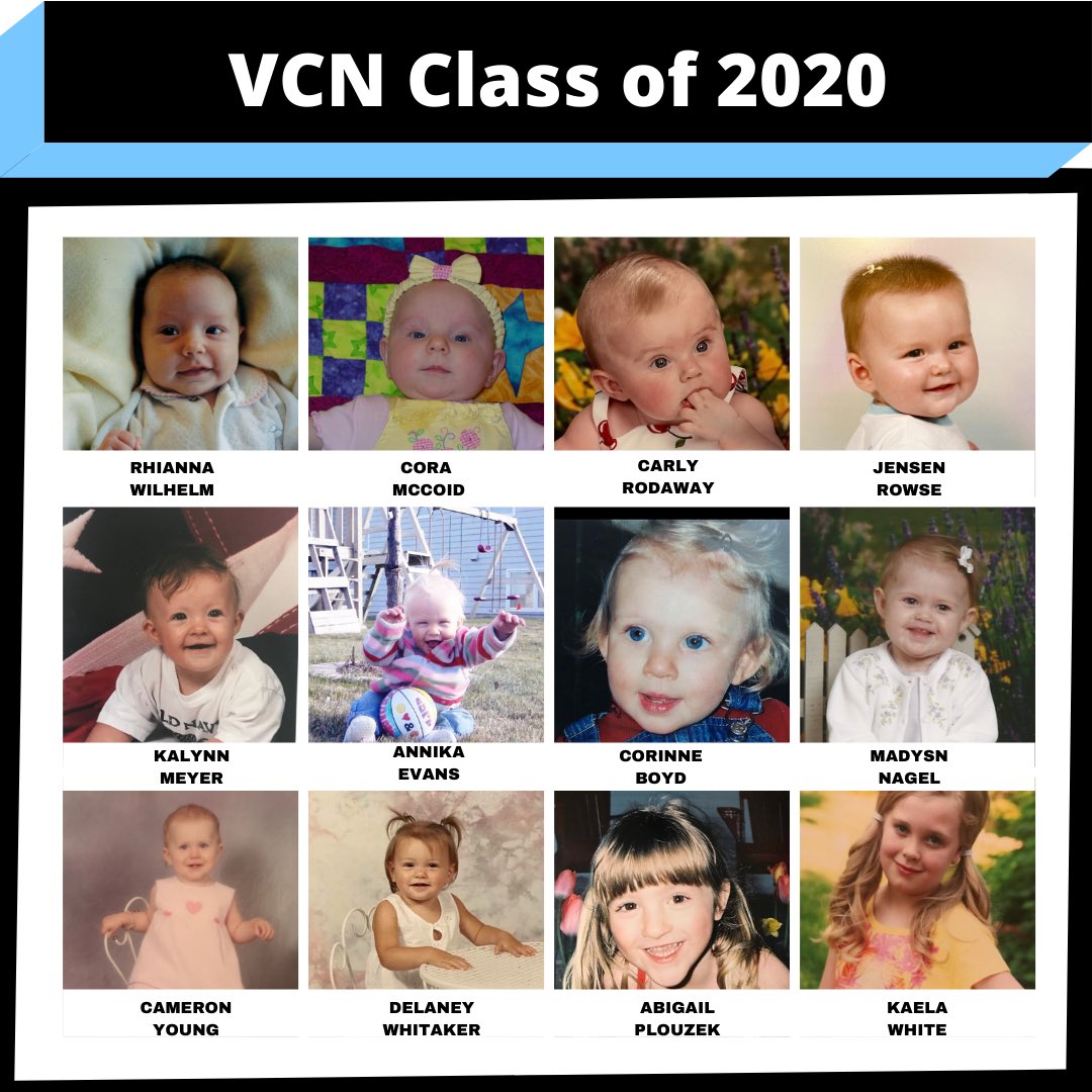 VCNebraska's tweet photo. Introducing the VCN senior class of 2020 #tbt https://t.co/hNXk4GRaye
