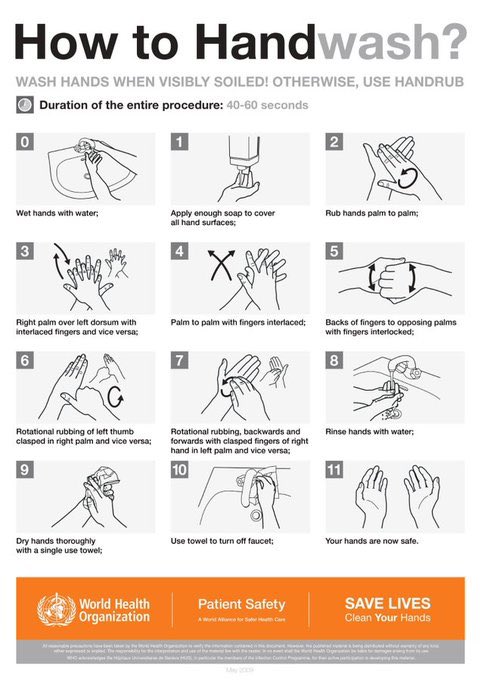 Hand hygiene is the single most effective action  #healthworkers can take to reduce the spread of pathogens and infections in health care settings, including  #COVID19. Join the  #SafeHands   challenge and practice the right technique at all times!