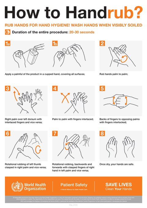 Hand hygiene is the single most effective action  #healthworkers can take to reduce the spread of pathogens and infections in health care settings, including  #COVID19. Join the  #SafeHands   challenge and practice the right technique at all times!