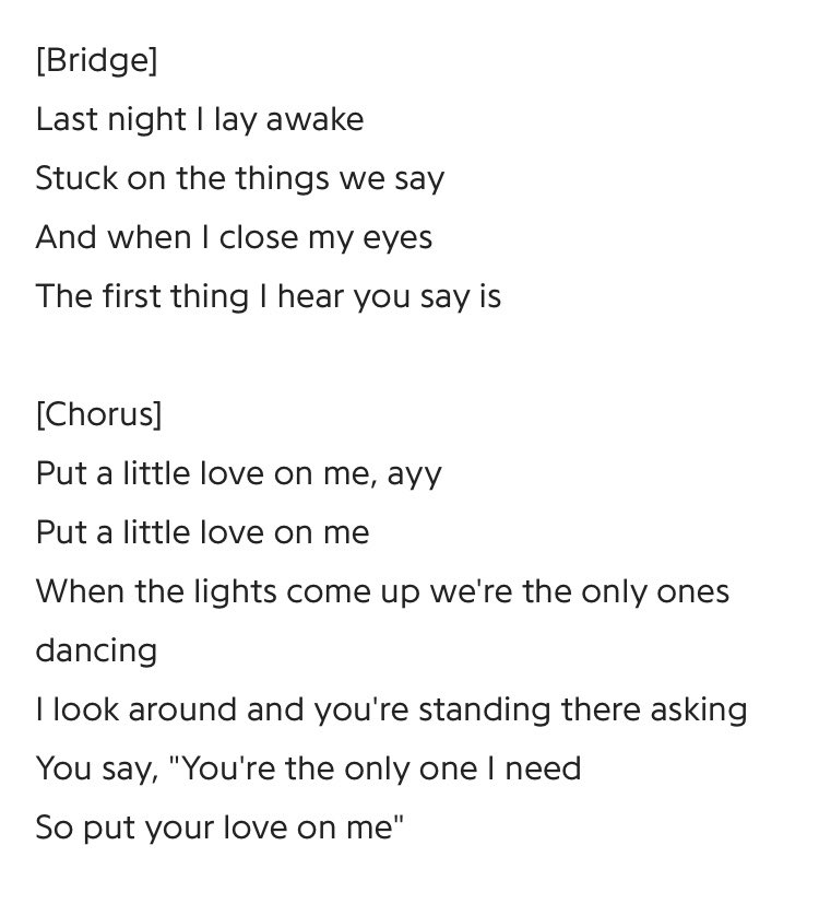 Bridge & chorus #HeartbreakWeather  