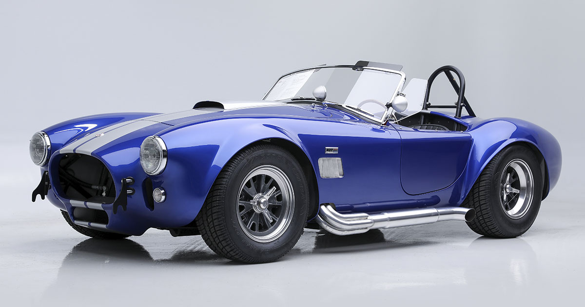 Barrett_Jackson's tweet photo. A beauty AND a beast! Under the hood of this alloy-bodied 2003 Kirkham Roadster is a 1965 427ci side oiler bored .20 over with a 428 crank. If you’re looking for a head-turner that packs some punch, look no further!

Watch here: https://t.co/izXdDUzbD6 https://t.co/O9KTNb5w9Z