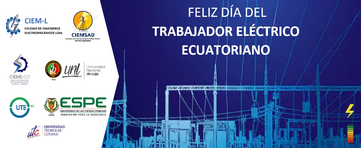 ¡FELIZ DÍA DEL TRABAJADOR ELÉCTRICO ECUATORIANO¡
Saludamos en su día a quienes con sus conocimientos impulsan el desarrollo de nuestro país, sin energía eléctrica no hay desarrollo, y ustedes lo hacen posible.
⚡️CON SU ESFUERZO Y DEDICACIÓN ILUMINAN CADA RINCÓN⚡️