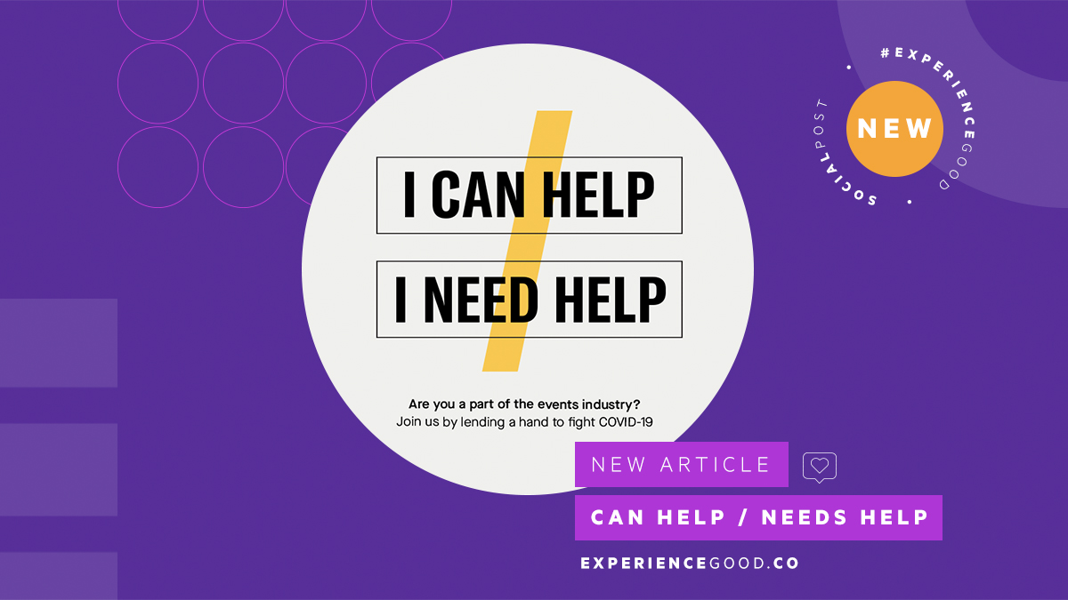we_are_na's tweet photo. New article up on https://t.co/r7LsC4nVWI! Can Help / Needs Help and what we're doing to try and help our fellow humans 👋🏻 #experiencegood #COVID19 #eventprofs https://t.co/2fk9DHSuUM https://t.co/nzVbwSqr4n