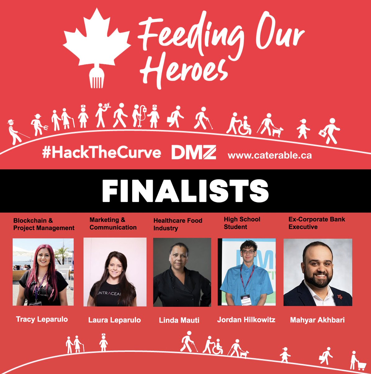 Futurist_conf's tweet photo. MADE IT TO FINALS!!! Presenting our project "Feeding Our Heroes" today at 3:10pm for the @RyersonDMZ Hackathon Finals!!! Together we can #hackthecurve For more information go to https://t.co/WOUdGlaN3n https://t.co/Wh1DCRKfCb