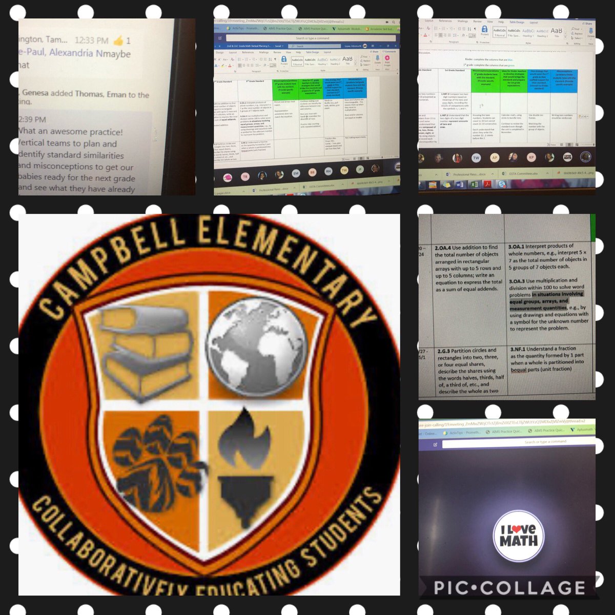 Powerful vertical planning PLCs  <a href="/CampbellES_FCS/">Campbell Elementary</a>! Teams are identifying similarities, differences, &amp; misconceptions across math standards! <a href="/gyimah_whitaker/">Dr. Gyimah Whitaker</a> #FCSrising