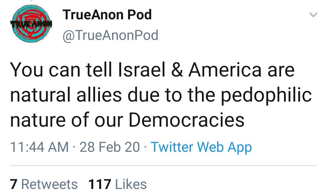 As for the man Jake and others are fanboying...Well, yup, Brace may be Jewish, and he may have ancestors who survived the Holocaust.But the podcast account he tweets from is full of rank antisemitism, including conspiracy theories about Israel and pedophilia.