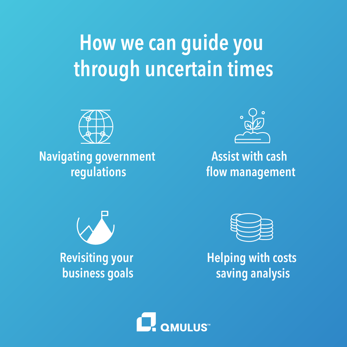 qmulusca's tweet photo. In times of uncertainty, know that the Qmulus team is here to help your SME get through to the other side. 

These are just a few of the ways our team can assist: https://t.co/THs2dOKq2m https://t.co/fdYq9UINgw
