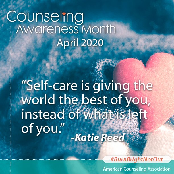 HoyletonYouth's tweet photo. During stressful times, we have to make sure we fill our own cup so there is some to pour into others. Hoyleton counselors are here to assist you. Reach out, refresh, and restore.
#BurnBrightNotOut #HoyletonCAREs #CounselingAwarenessMonth https://t.co/v6Vzo7ttd0