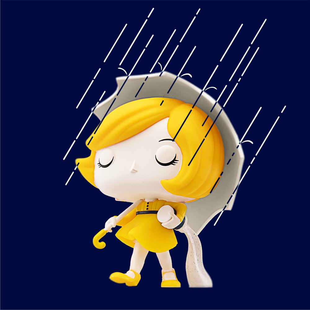 Funko on X: For over a century the Morton Salt Girl has been prominently  featured on Morton Salt packaging, holding her signature umbrella and round  blue canister of table salt as she