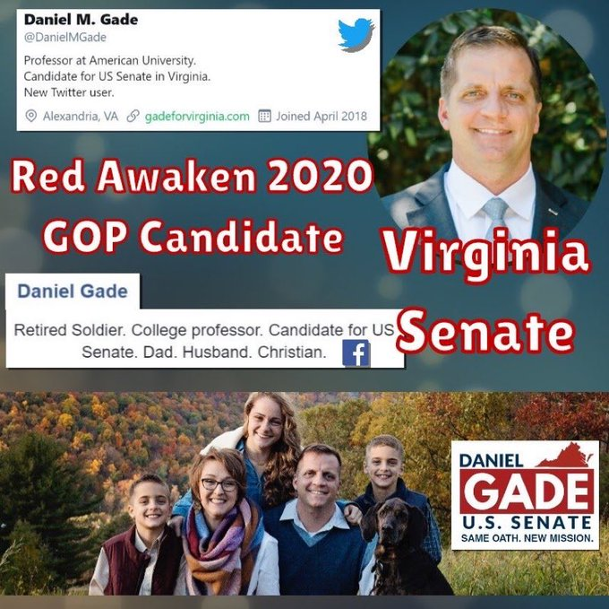 TheDataGooroo's tweet photo. #REDAWAKEN #GADEBRIGADE #WAKEUPVA #UNSEATWARNER 🇺🇸🇺🇸 WE NEED AN ACTUAL SENATOR WHO WORKS FOR THE PEOPLE AND NOT FOR PELOSI AND SCHUMER IN THERE! GADE IS AN INDEPENDENT VOTER AND KNOWS HOW IMPORTANT #2A AND #1A ARE! VOTE RED TO SAVE VIRGINIA IN 2020! https://t.co/X8nBbA0qQT