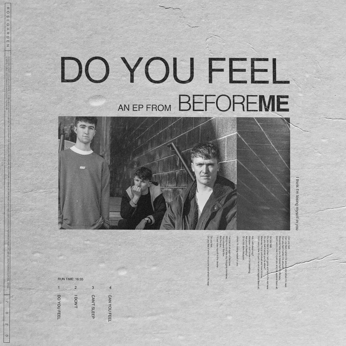 BeforeMeUK's tweet photo. DO YOU FEEL EP - JUNE 19th
We are so happy to finally announce that our debut EP will be released on all platforms 2 months from now. Full statement on Instagram and Facebook, thanks for staying with us.

All love,

George, Joe and Pat xx https://t.co/MDjvcYlbQw