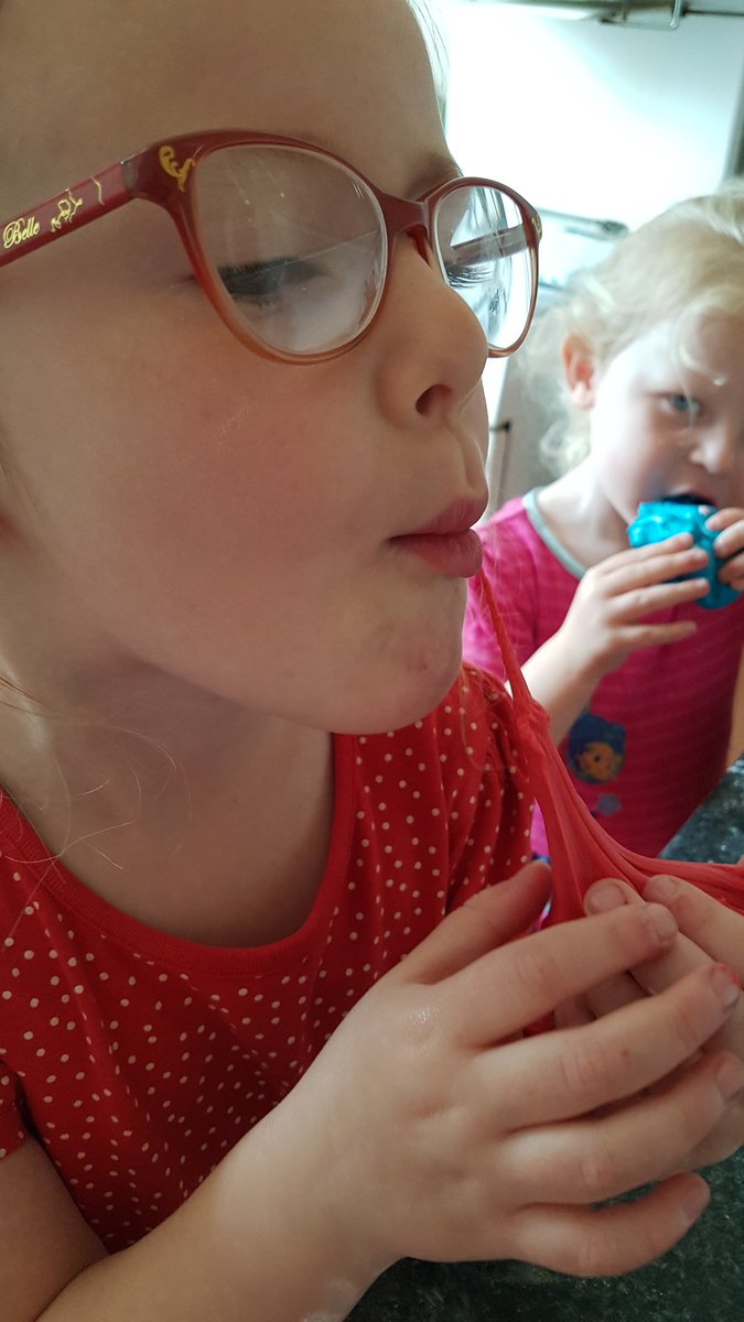 gemroseh's tweet photo. Edible slime was a hit https://t.co/eG6JbSWoZW