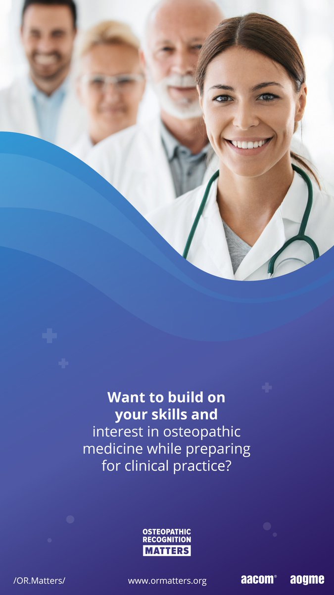 OR_Matters's tweet photo. How does Osteopathic Recognition (OR) help to strengthen patient care? Read @ORMatters Blog for insights from Katina Rue, DO, associate program director for OR &amp; #medstudent director of a family medicine residency: https://t.co/B4AjTcpD0Y 

#AOGME @ACOOG1934 @ACOEPNPIP #ORMatters https://t.co/uOsfDj5E4j