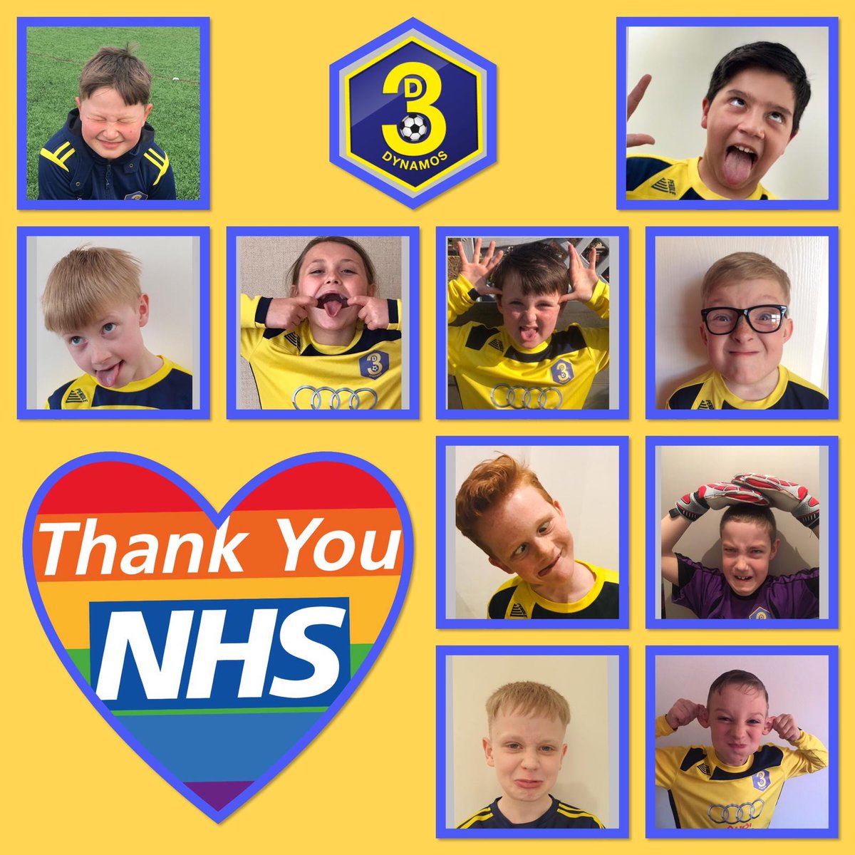3ddynamosfc's tweet photo. @3ddynamosfc U10s  supporting the NHS @PendleSports #saddleworth #NHS #OWTDs https://t.co/C5NtF4p5Ad