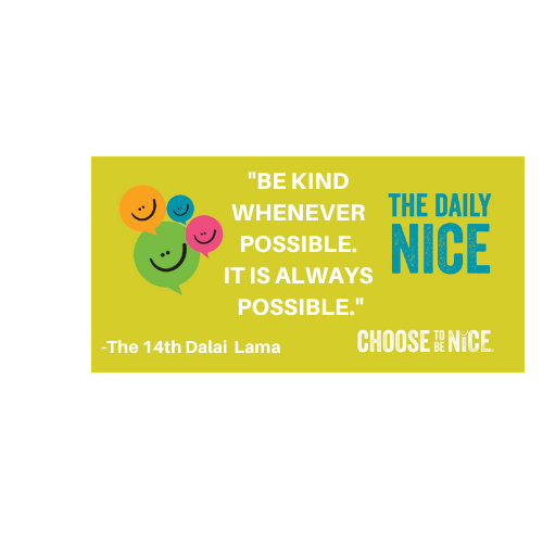 ChooseToBeNice's tweet photo. Kindness really can go a long way. #choosetobenice #kindness #smilesforeveryone #dalailama https://t.co/HdoiStfgUg