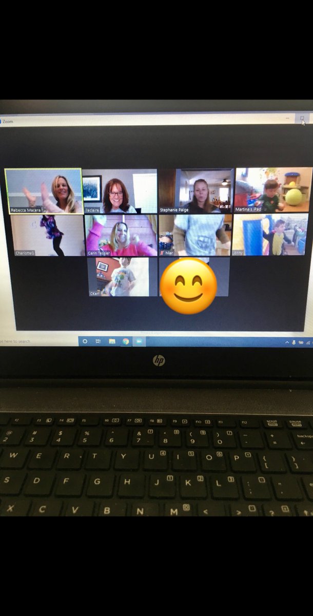 Maybe Giraffes Can’t Dance, but our kiddos sure can!! What a blast dancing at our zoom today! Thank you kiddos and teachers for always smiling and wanting to participate. Love you all 💜