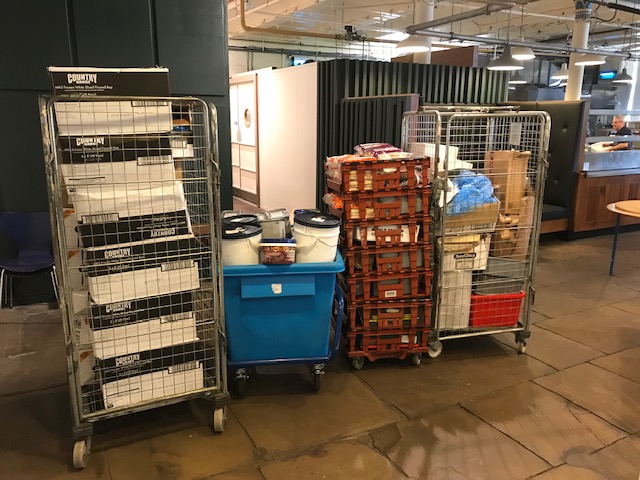 Coincidental timing but this #StGeorgesDay we emptied the Diner &amp; Café freezers &amp; gave the lot inc fish, chips, bread &amp; #homebaking to St George’s Crypt. The fab <a href="/CryptLeeds/">St George's Crypt</a> have helped the #homeless &amp; #vulnerable for 90 yrs &amp; keep feeding folk throughout the #Covid19UK crisis.
