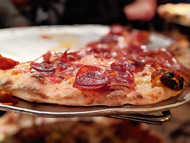 You need our Hot Salami Pizza in your life--marinara, provolone, coppa, and diavolicchio. 🍕 🍕 🍕 📷: <a href="/strictlyedible/">Strictly Edible</a>