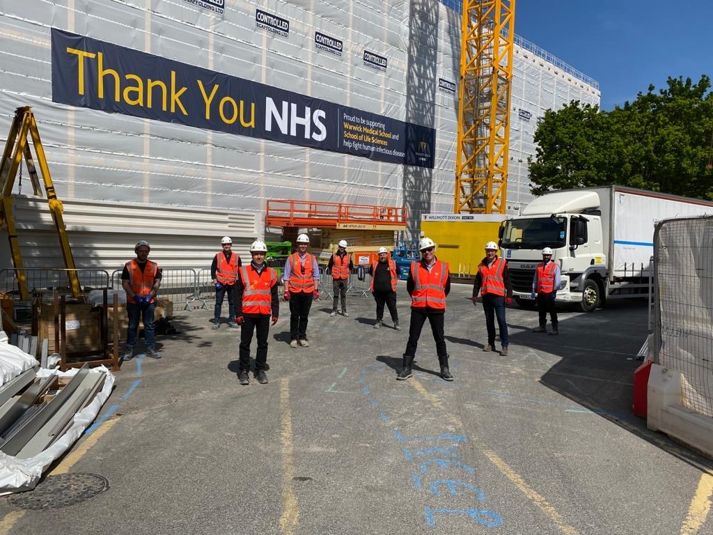Today our IBRB project for <a href="/warwickuni/">University of Warwick</a> said thank you to our amazing #NHS with a sign that can be seen by researchers currently working in laboratory space made available for further research &amp; resources during #COVID19 -  tonight we'll #ClapForTheNHS in honour💙 <a href="/WarwickLifeSci/">Life Sciences</a>