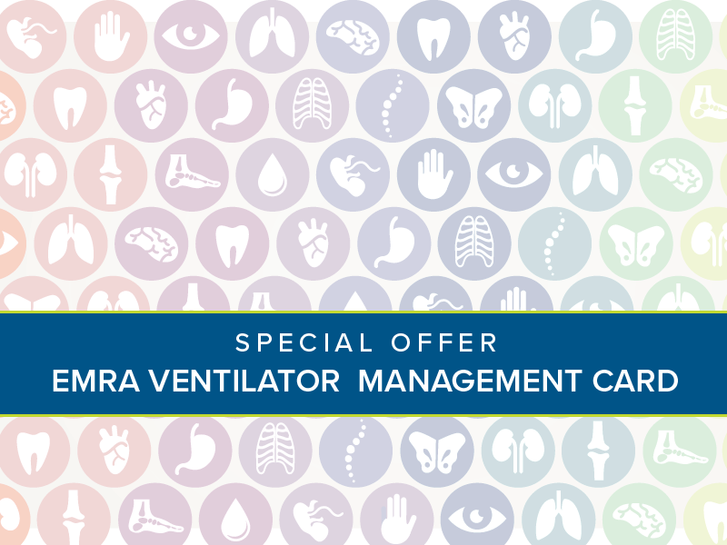 emresidents's tweet photo. We've noted the demand for our #VentManagement card. Published pre-#COVID19, it's a quick ref on acute respiratory failure, mechanical vent modes, waveforms &amp; more. By request, we have reduced the bookstore price to our member rate of just $7.  👉https://t.co/WUgVN6QFfB https://t.co/LKbYEB6svg