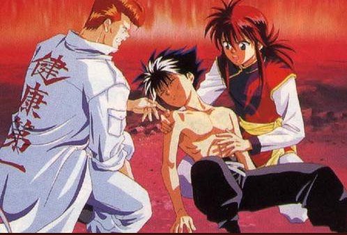 Hiei Getting All Kissy