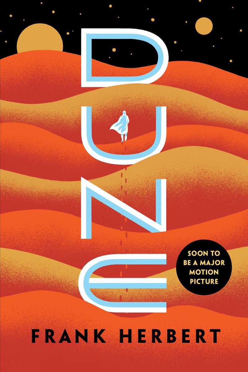 Dune:Dune throws you into it’s richly imagined world blind, refusing to spoon feed you information. This allows you to discover the planet Arrakis at the same pace as Paul. It’s full of twists, astounding world building, and beautifully writian characters.