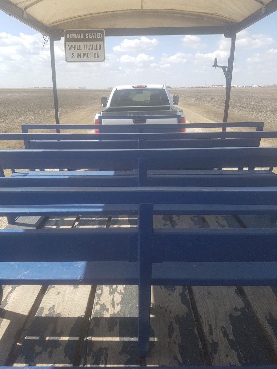 research_farmer's tweet photo. Just me and all my friends social distancing on our way to the field. https://t.co/o0IBEu5Ag5