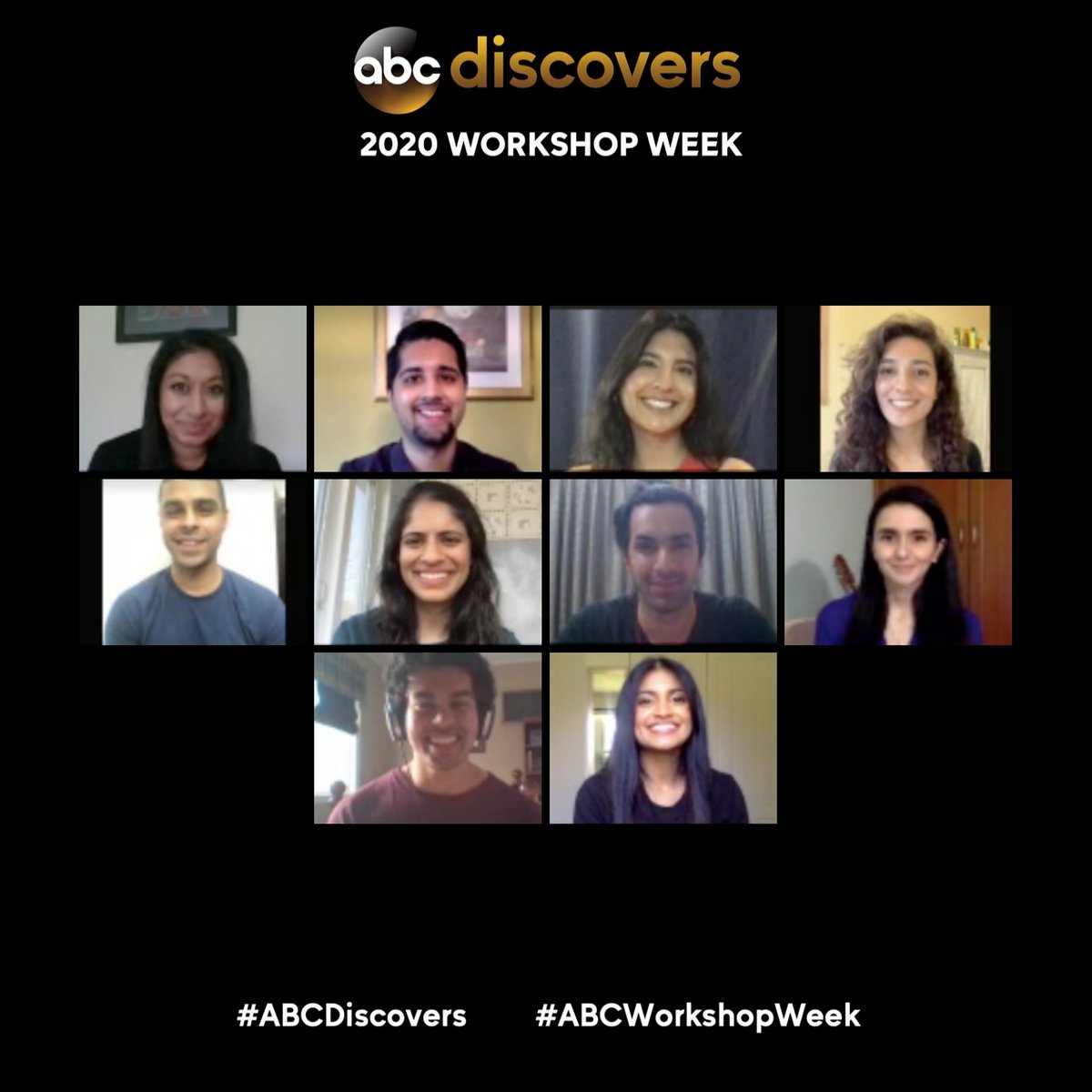 ABC_Casting's tweet photo. Our 2020 ABC Discovers: Workshop Week in New York continues with actors from SAMMA (South Asians in Media, Marketing and Entertainment Association). Thanks for joining remotely! #ABCDiscovers #ABCWorkshopWeek https://t.co/FFuFLfZ8h7