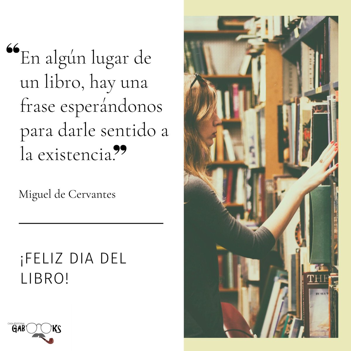 EGabooks's tweet image. ¡Feliz día del libro! 📖♥️
Te invitamos a que leas en este tiempo de cuarentena y te des cuenta la magia que tienen los libros.
#GaBooks
#LiteraturaVirtual