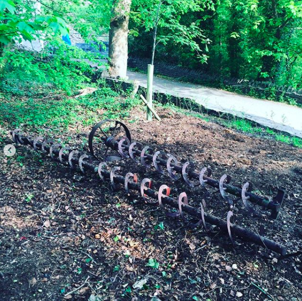secretgardenweb's tweet photo. Absolutely loving the new #hedgehoghouse #cairn that’s been built @millwillsbridge 🐞🕸🐝 They’ve also dug up the #archimedesscrew which used to be part of the old #ironmill works #lovehistory #wildlifehabitat #lovenature #fairywoodland #fairygarden https://t.co/uYhyoBAgSw