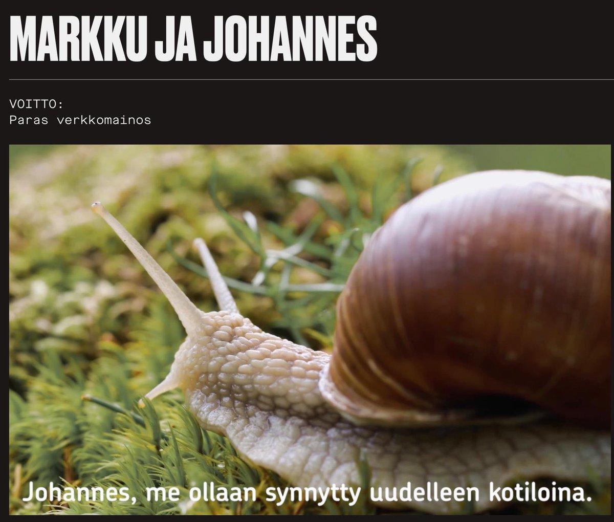 GustafFrom's tweet photo. Well done Mike and Jonathan. Tällä kertaa Markku ja Johannes Grand One -voittajina. #markkujajohannes #elämättömänelämänapostolit #parasverkkomainos @PohjolaVakuutus @hasanpartners https://t.co/Or2vb4JX8S