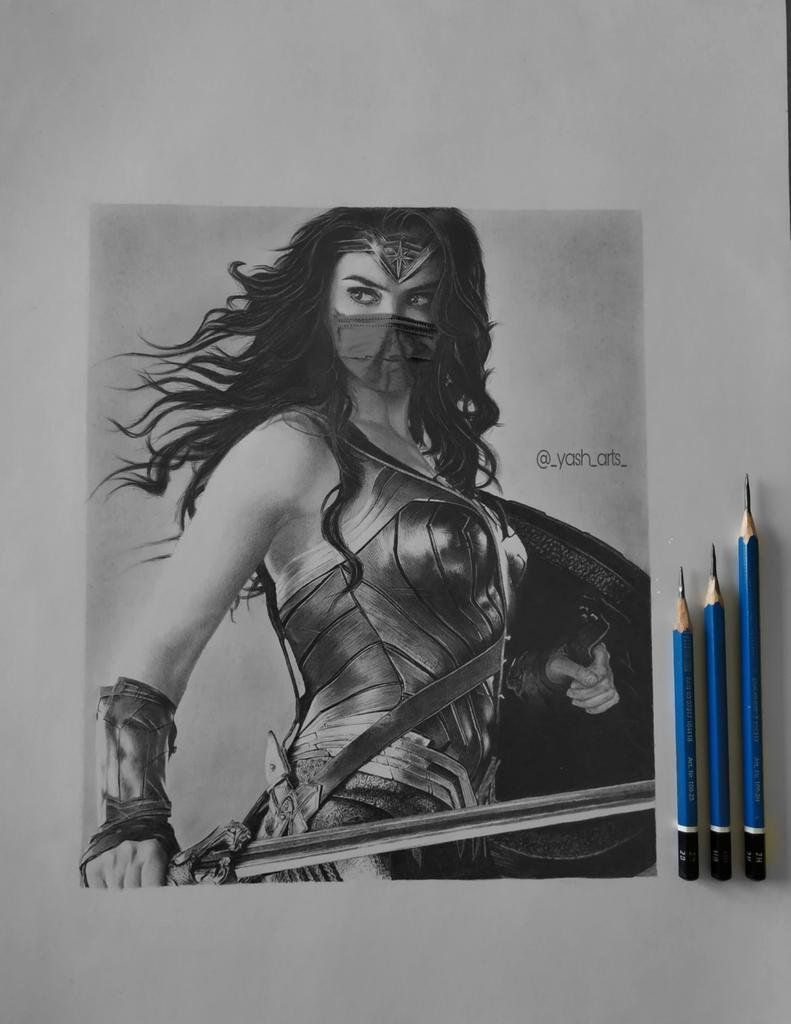 _yash_arts_'s tweet photo. @gadotgifs im a big fan of @GalGadot  please retweet my artwork tribute for her.. let her see it.. love from india ❤️😇✌🏻 https://t.co/vBS45LpuuA