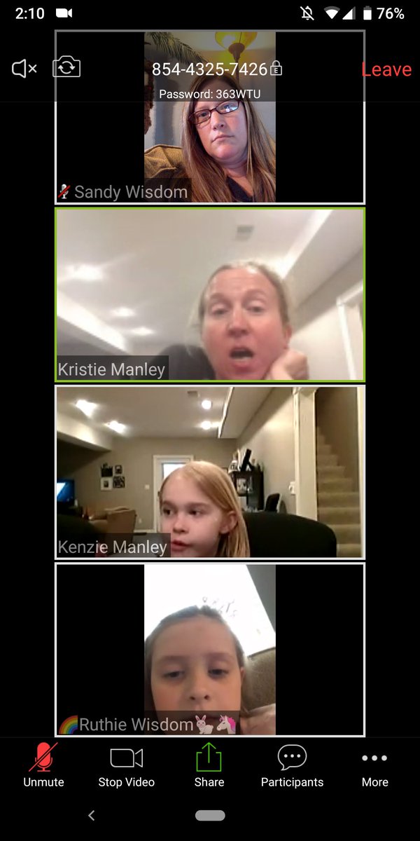 Virtual math lesson followed by a virtual play date! <a href="/kmanley0628/">KRISTIE!!</a> is the best! <a href="/KenwoodElementa/">Kenwood Elementary</a>