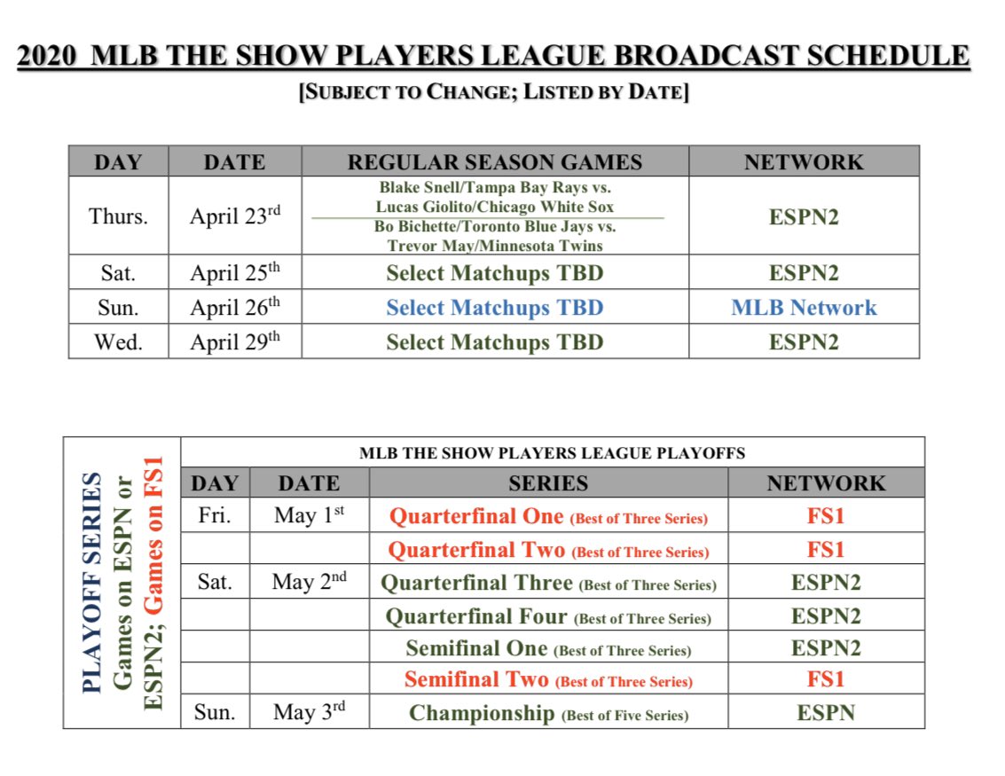 HeidiWatney's tweet photo. With no live sports on TV this is a pretty good alternative. Like watching players mic-ed up during games! Iโll have recap shows to keep you up to date. #smacktalk #epicreactions #walkoffmagic #esports @MLBTheShow @MLBNetwork https://t.co/VcFDARwGQO