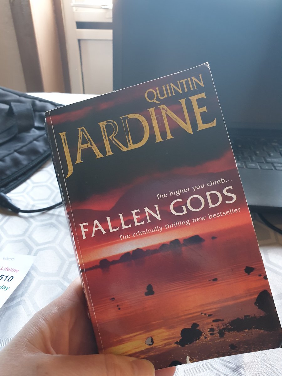Laura from  @samuseums is reading 'Fallen Gods' by Quintin Jardine. She says you won't want to put this book down. Full of sibling rivalry pushing the limits of love and loyalty - and of course no thriller would be complete without a twist!  #ReadingHour  #WorldBookNight
