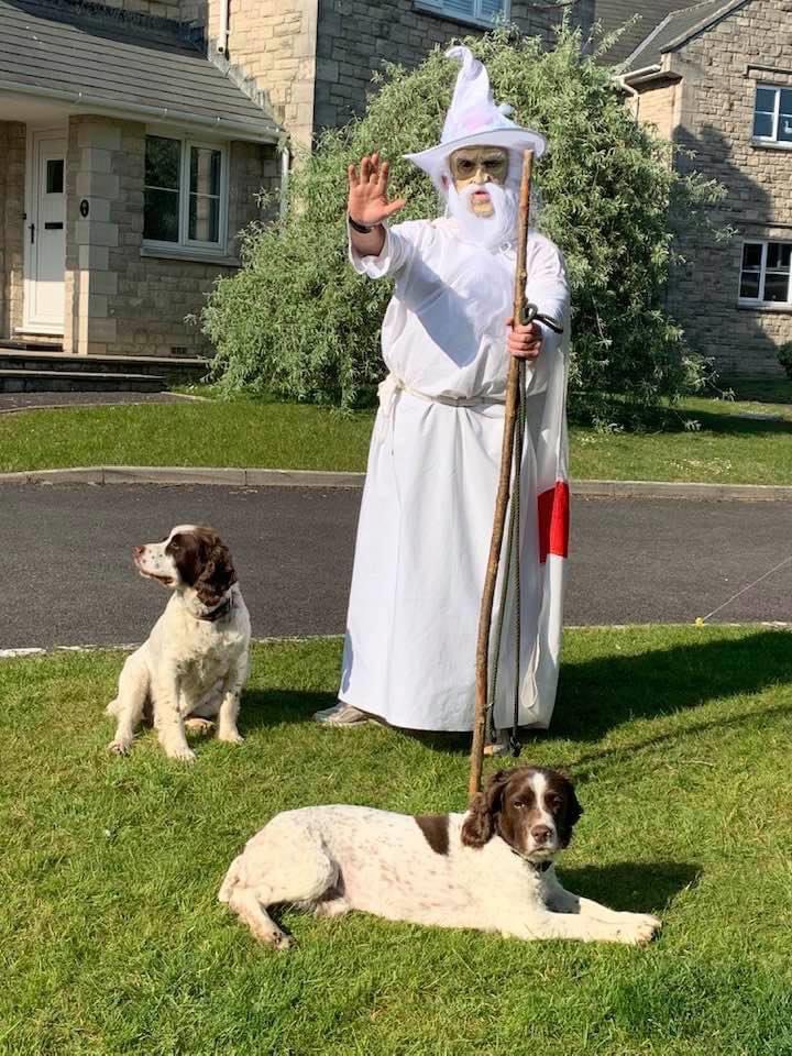 You shall not pass! Steve’s dog walk today  Great effort! Inc St George flag 