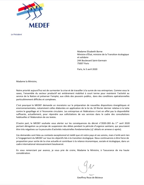 WWFFrance's tweet photo. Le @medef profite de la crise #COVID19 pour demander au gouvernement de geler des mesures de protection environnementales. La destruction de la nature est à l'origine de pandémies et de crises : la relance économique devra être durable pour garantir un #MondeAprès plus résilient! https://t.co/3rQ7DS56XM