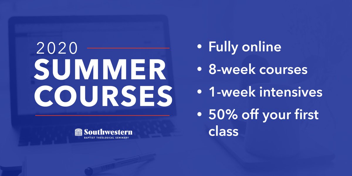 rwcaldwell3's tweet photo. 8-week courses are open now, fully online for Summer 2020 at @SWBTS and @scarboroughlion.
https://t.co/WYG1mZNuNk
Check out my course: Church History 2, starting Monday, April 27. https://t.co/k5JyjXwyTl