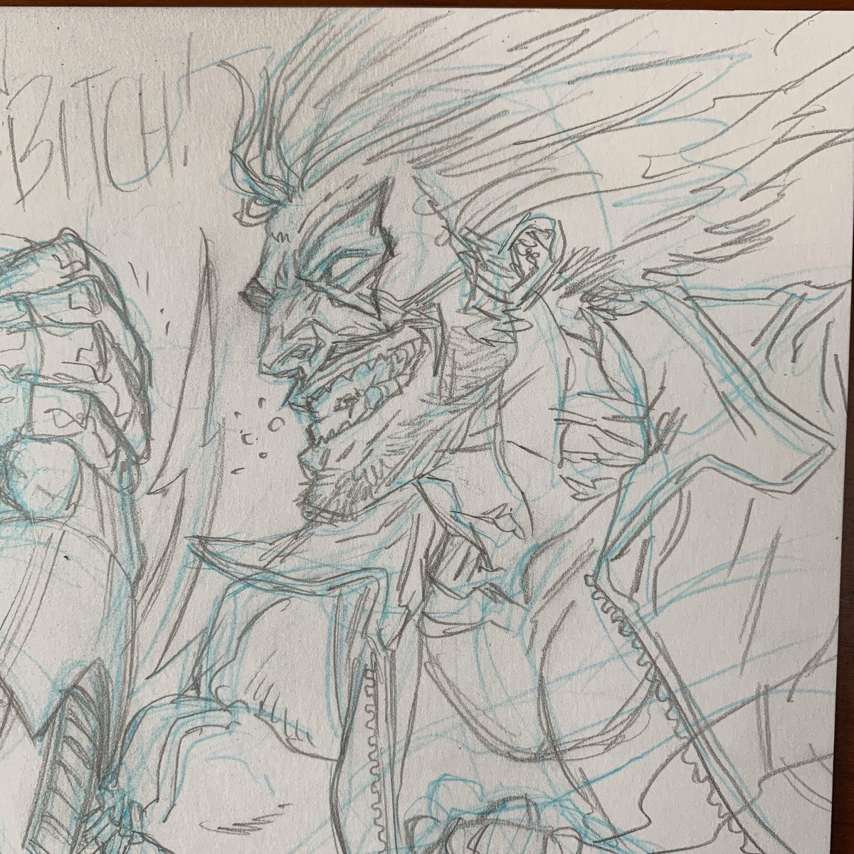 RyanBrowneArt's tweet image. Drawing this spooky man. #lobo #spookyman