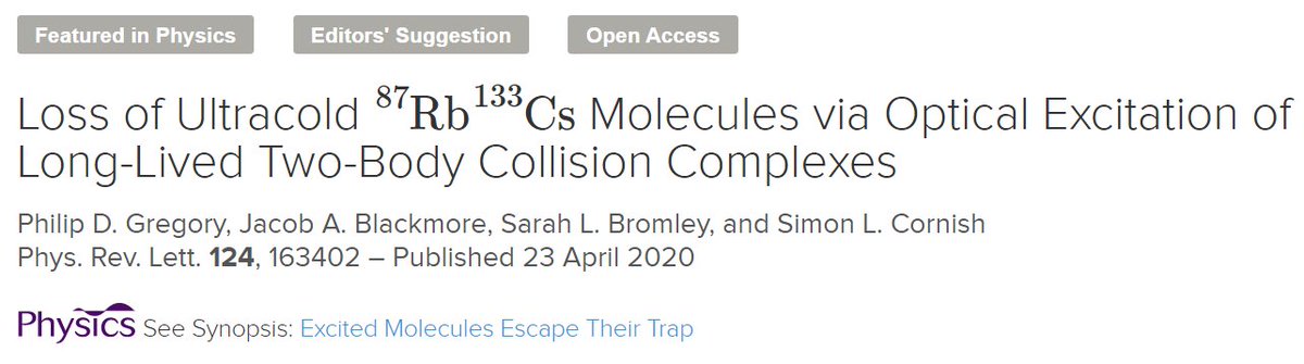 Simon Cornish (@simonlcornish) on Twitter photo Our paper studying molecular collision complexes has been published in <a href="/APSphysics/">American Physical Society</a> <a href="/PhysRevLett/">Physical Review Letters</a> Congratulations @GrumpyPostgrad <a href="/jakey820/">Jake Blackmore</a> and Sarah! <a href="/QSUMproject/">⚛️QSUM ⚛️</a> <a href="/DurhamQlm/">Durham Quantum Light and Matter</a> <a href="/DurhamPhysics/">Durham Physics</a> Our paper studying molecular collision complexes has been published in <a href="/APSphysics/">American Physical Society</a> <a href="/PhysRevLett/">Physical Review Letters</a> Congratulations @GrumpyPostgrad <a href="/jakey820/">Jake Blackmore</a> and Sarah! <a href="/QSUMproject/">⚛️QSUM ⚛️</a> <a href="/DurhamQlm/">Durham Quantum Light and Matter</a> <a href="/DurhamPhysics/">Durham Physics</a>
