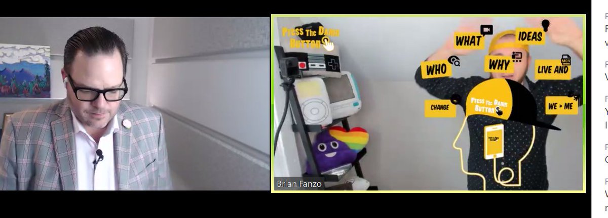 SpaldoBusiness's tweet image. Thanks @BrianFanzo &amp;amp; @jaybaer on the refreshing and reassuring points, that 1) audio &amp;gt; video even in Zoom land *but* using broadcasting overlays on @prezi makes for a really cool-looking presentation #8things