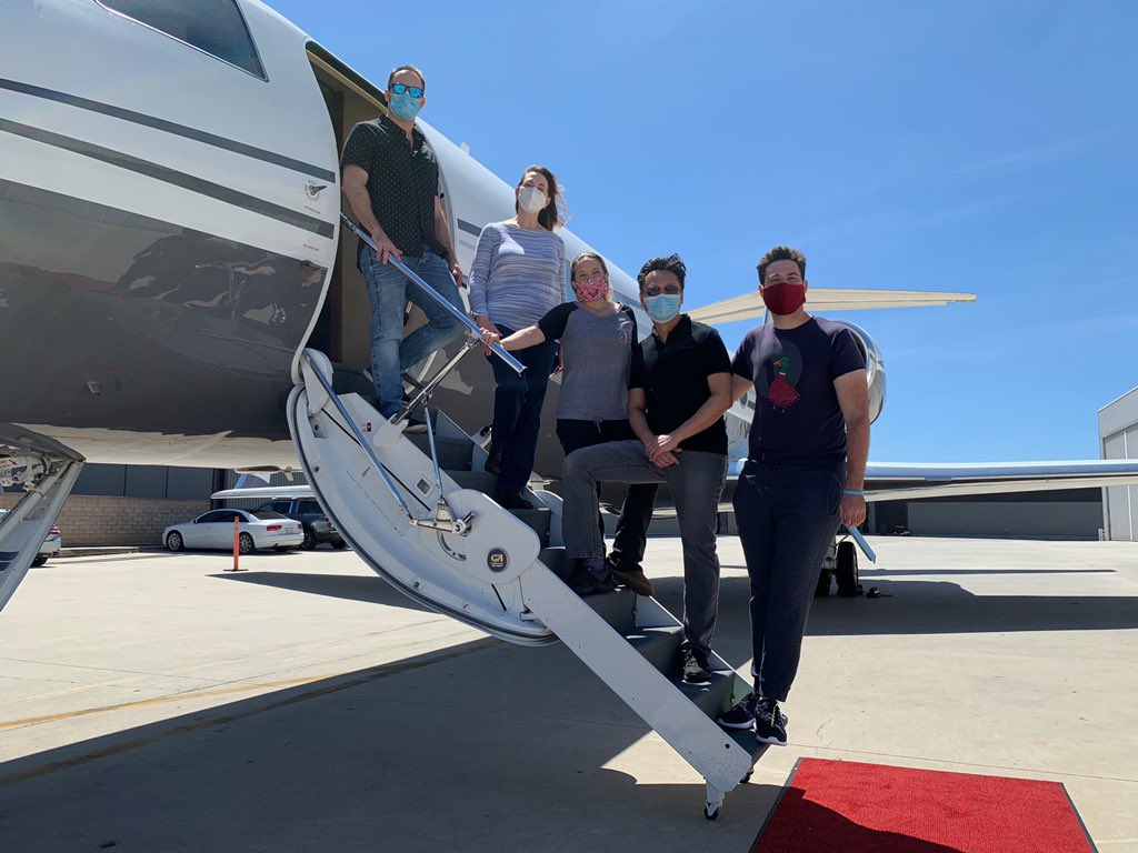 As California continues to prepare for a potential surge, we will not turn  our backs on fellow Americans in need. Today, California doctors are on a  flight to New York City to